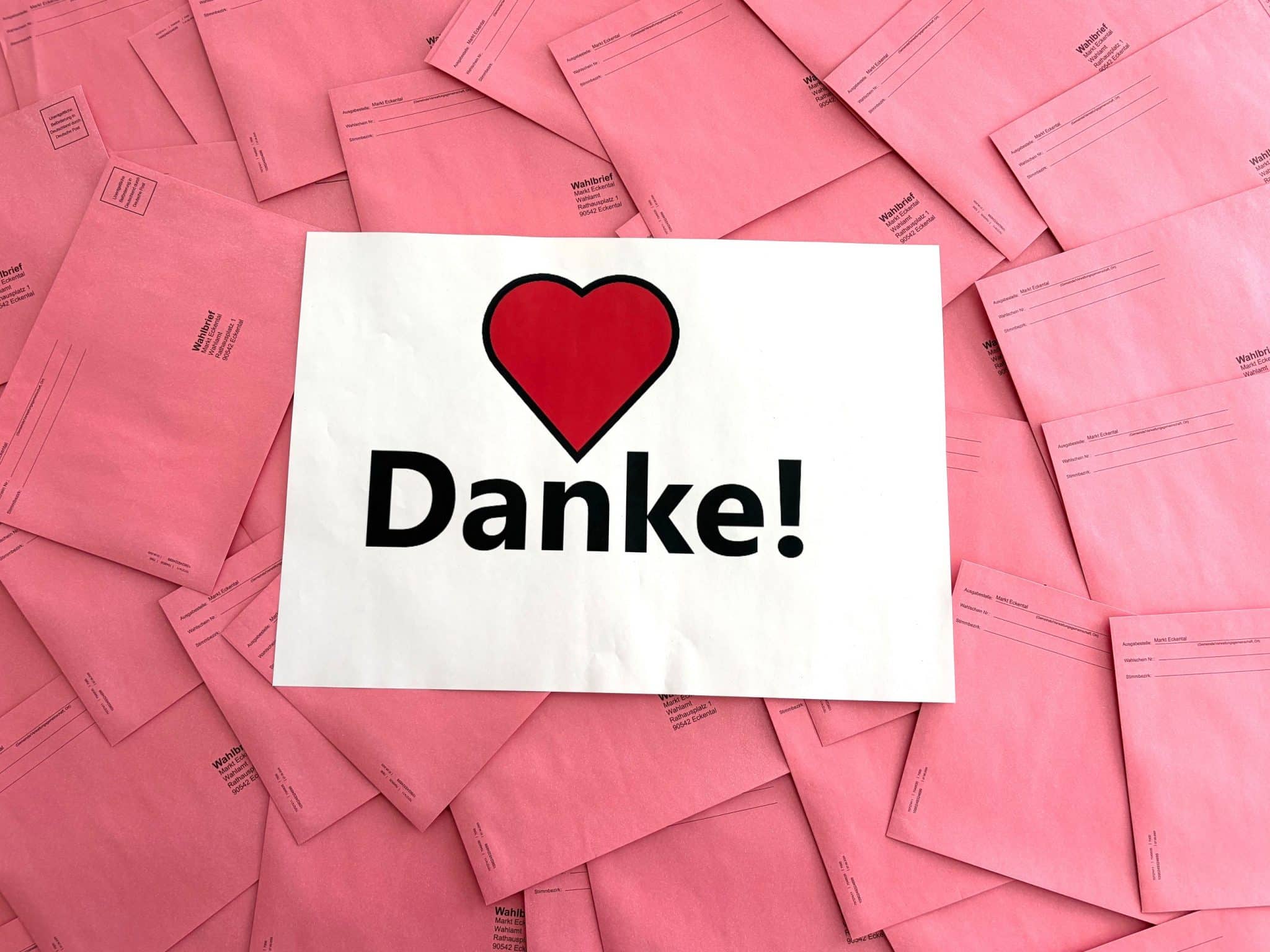 Danke Wahlbriefe